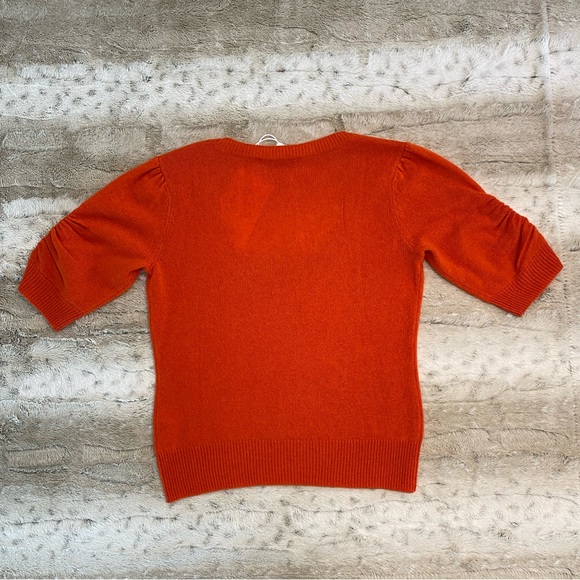 NWT💕FRAME Denim Scoop Neck Sweater in MANDARIN Size S - Picture 8 of 14